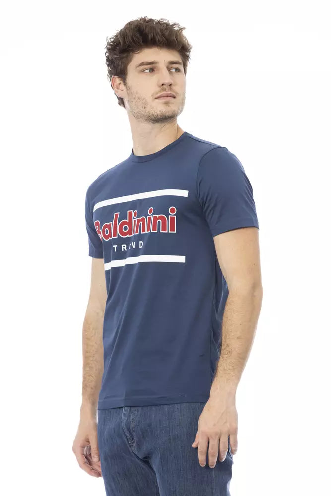 Baldinini Trend Blue Cotton Men T-Shirt