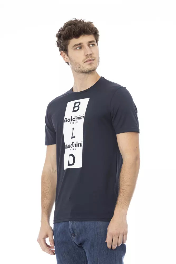 Baldinini Trend Blue Cotton Men T-Shirt