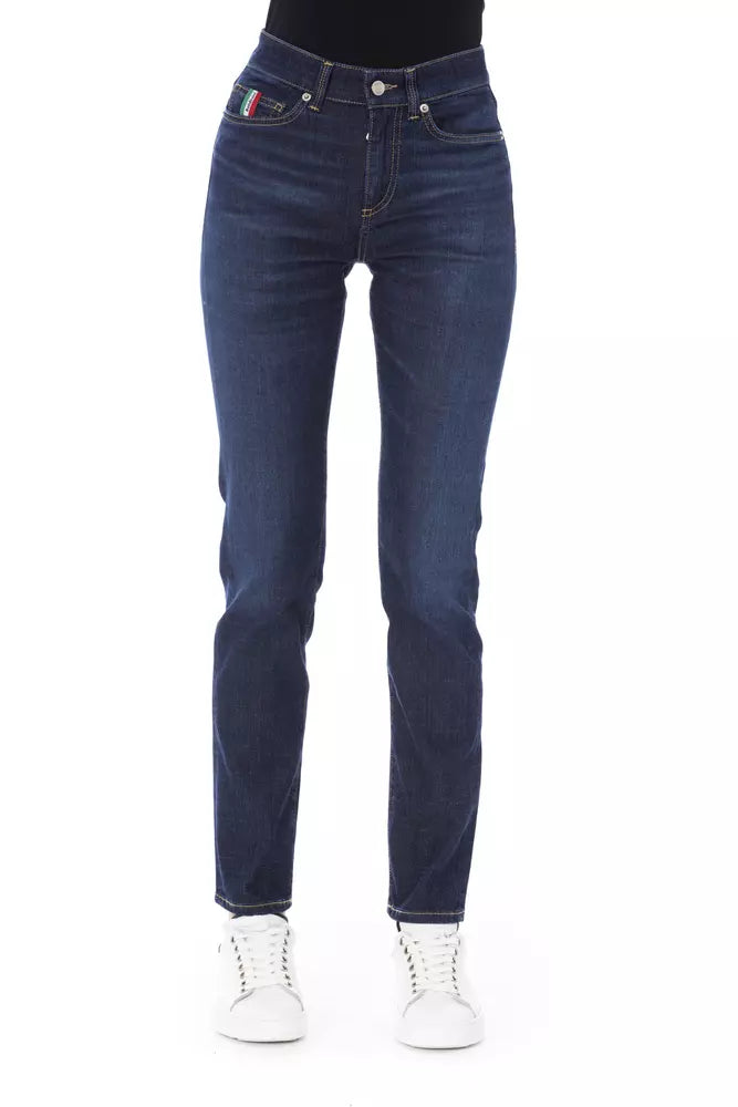 Baldinini Trend Blue Cotton Women Jeans