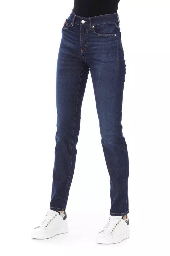 Baldinini Trend Blue Cotton Women Jeans