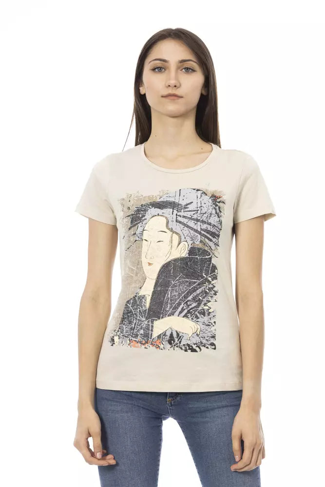 Trussardi Action Beige Cotton Women Top