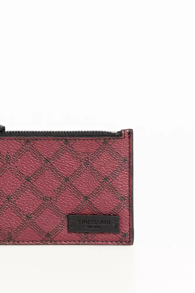 Trussardi Red Crespo Men Wallet