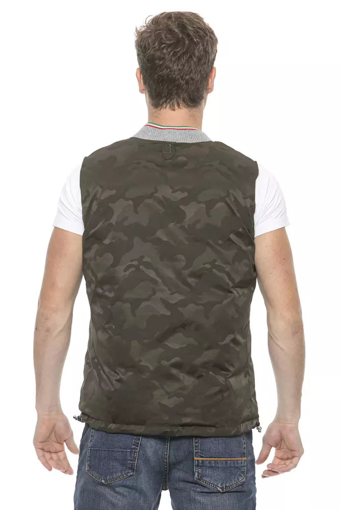 Billionaire Italian Couture Army Polyester Mens Vest