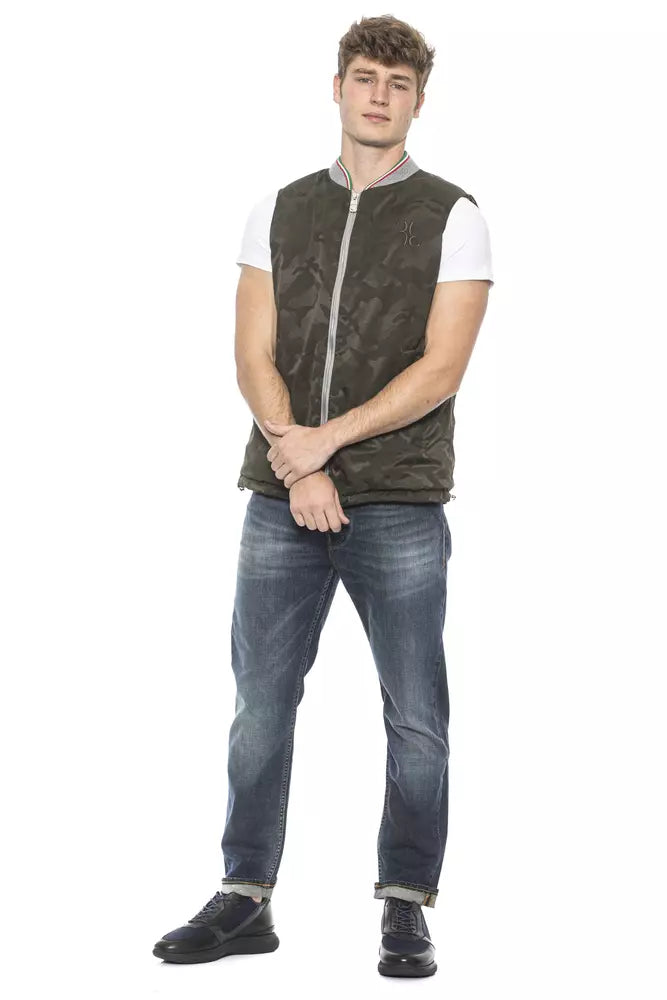 Billionaire Italian Couture Army Polyester Mens Vest