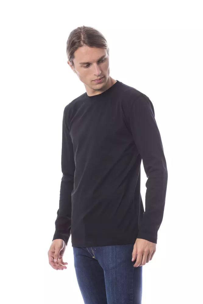 Verri "Black Cotton Men T-Shirt"