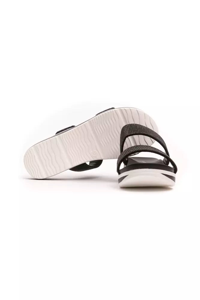 Péché Originel Black Textile Women Sandal