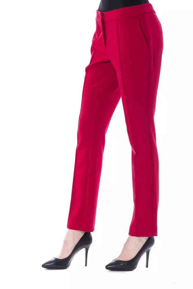 BYBLOS Fuchsia Polyester Women Pant