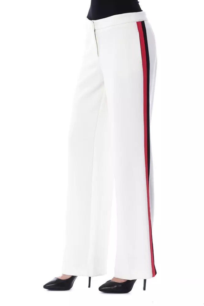 BYBLOS White Polyester Women Pant