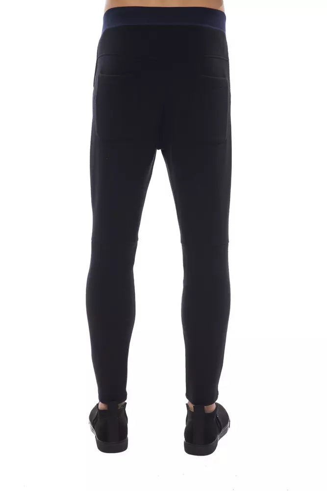 Nicolo Tonetto Black Viscose Men Pants