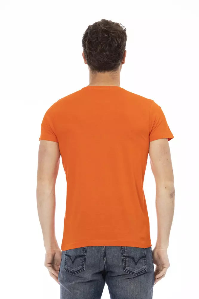 Trussardi Action Orange Cotton Men's T-Shirt