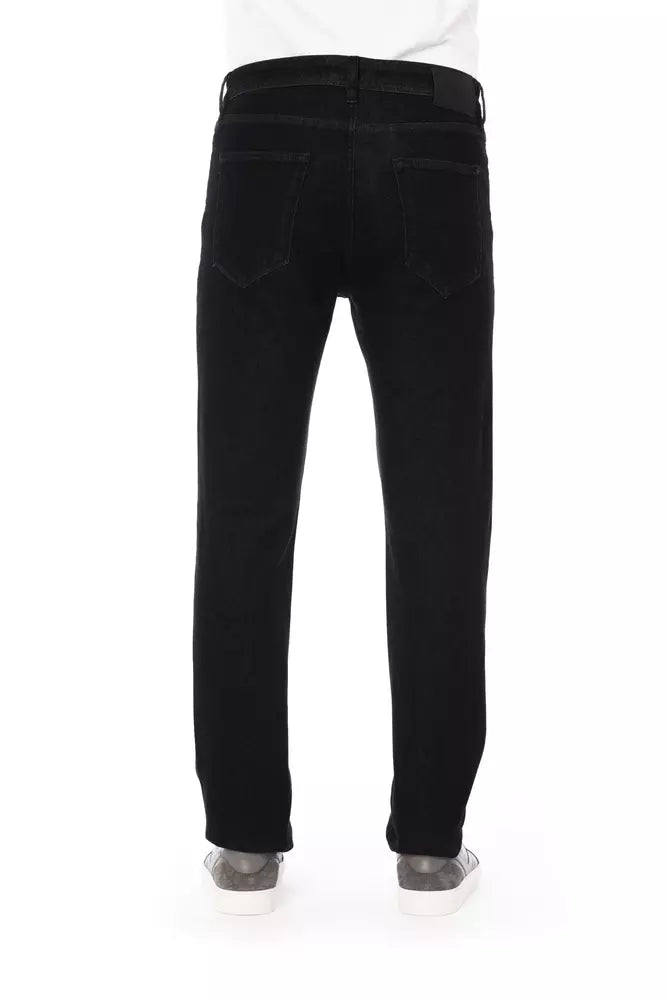 Baldinini Trend Black Cotton Men's Jeans