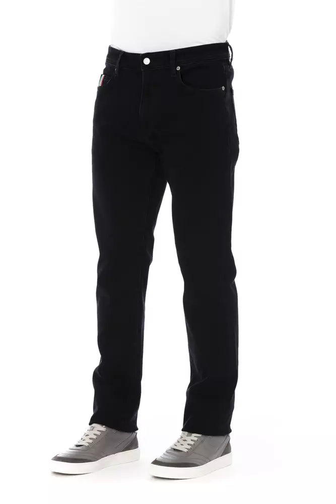 Baldinini Trend Black Cotton Men Jeans