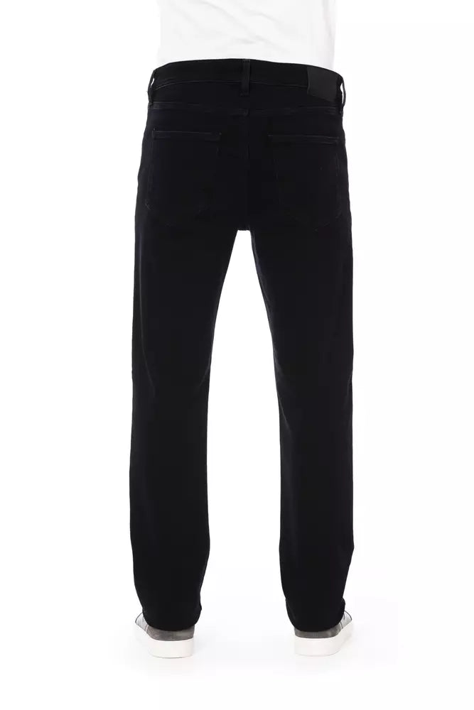 Baldinini Trend Black Cotton Men Jeans