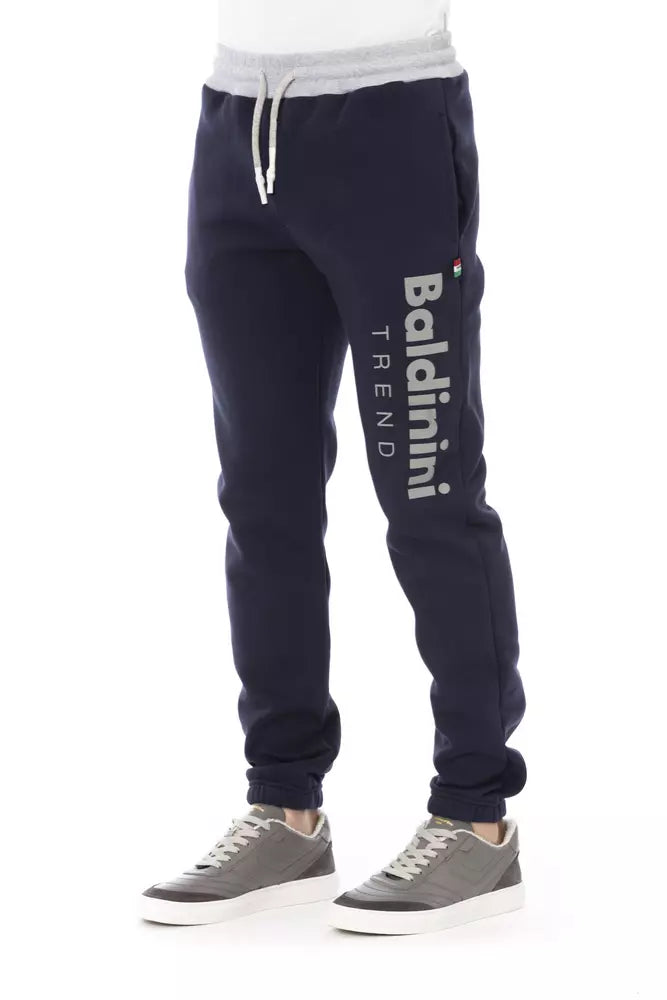 Baldinini Trend Blue Cotton Men Pant