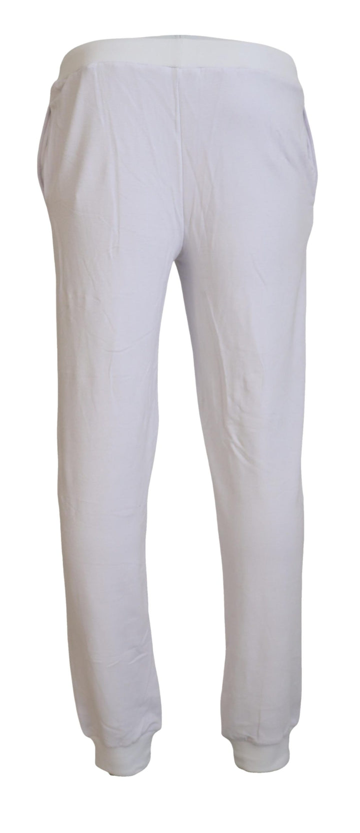 John Galliano Chic White Jogger Pants - Casual Elegance