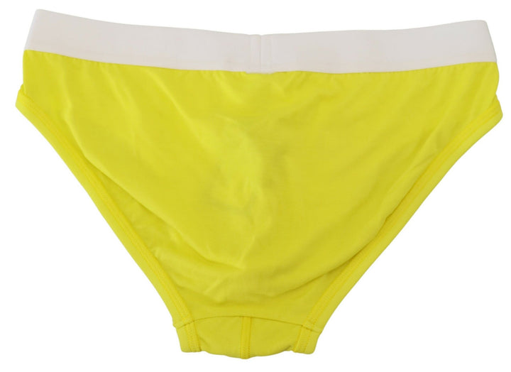 Dsquared² Chic Yellow Modal Stretch Men's Briefs