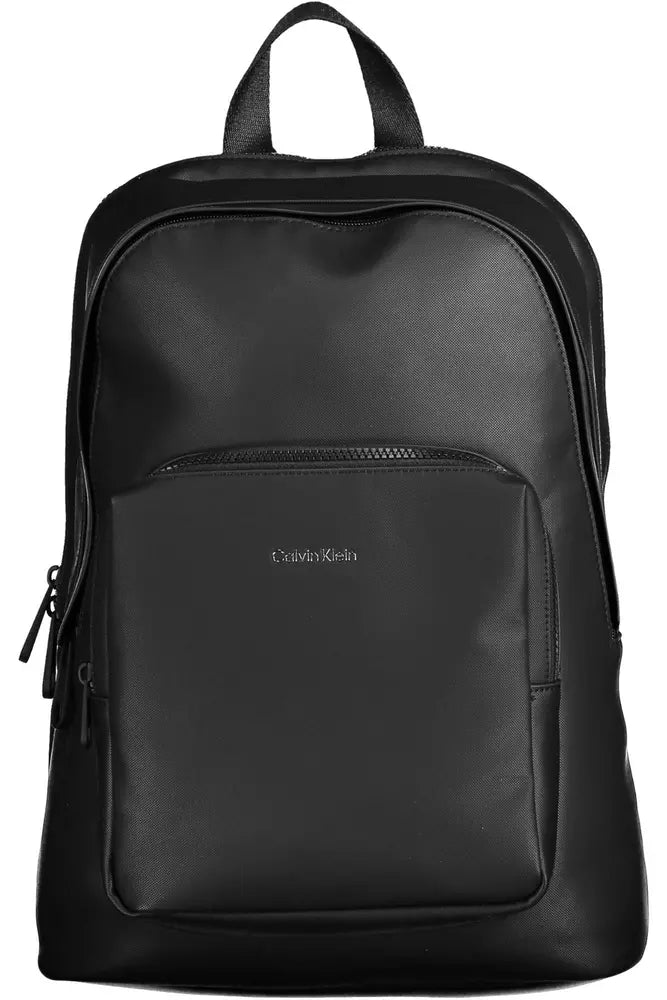 Calvin Klein Black Polyester Men Backpack