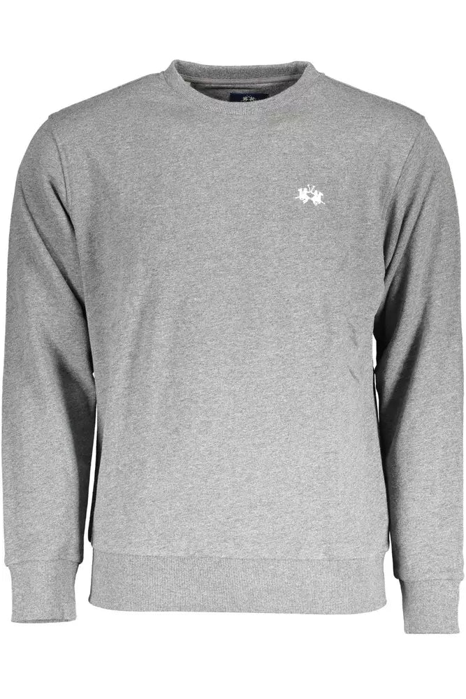 La Martina Crew Neck Logo-Embroidered Sweatshirt