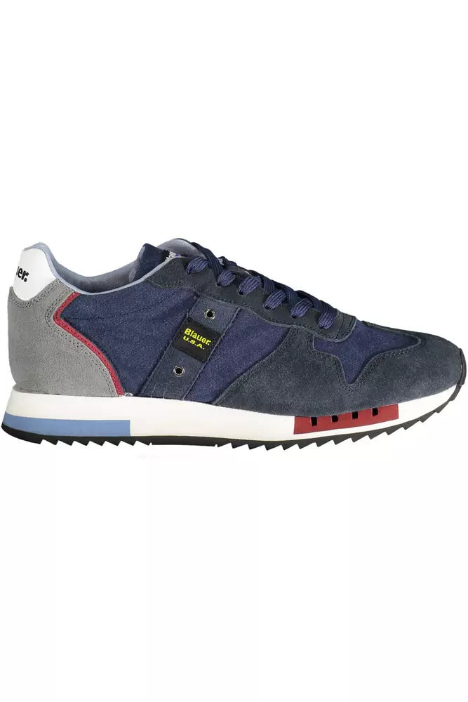 Blauer Blue Leather Men Sneaker