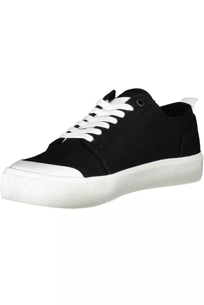 Calvin Klein Black Cotton Men Sneaker