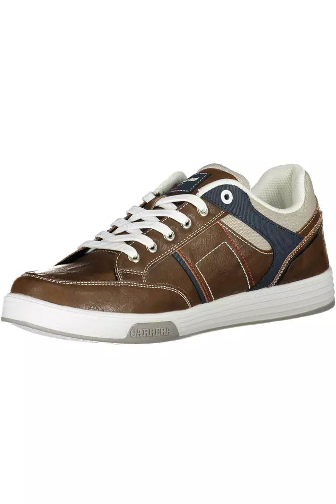 Carrera Brown Eco Leather Men Sneaker