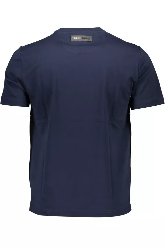 Plein Sport Blue Cotton Men T-Shirt