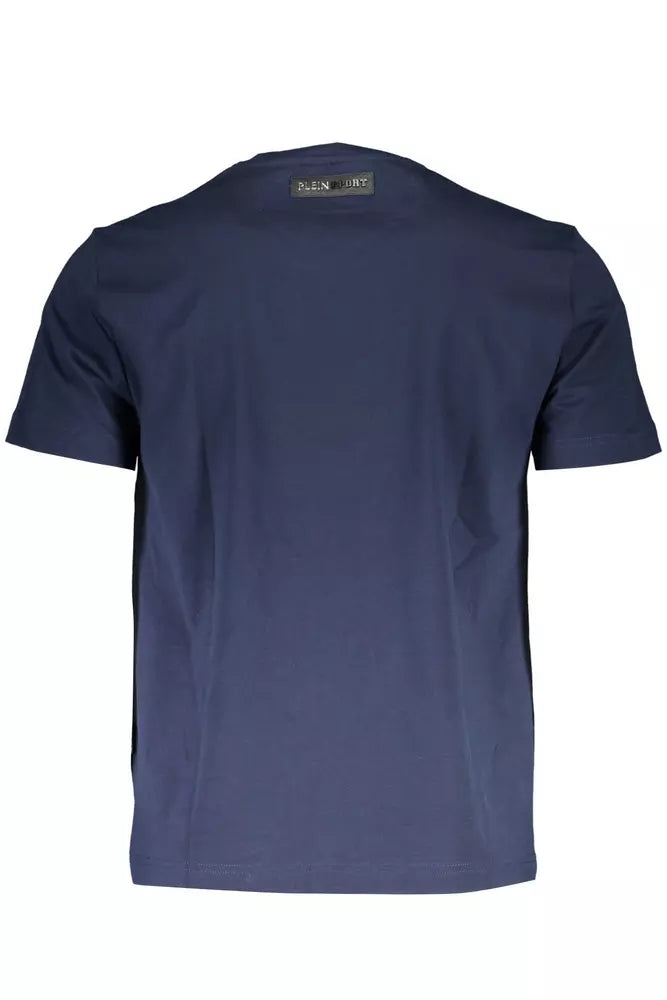 Plein Sport Blue Cotton Men T-Shirt