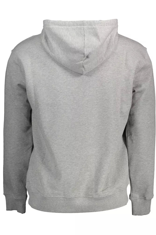 North Sails Chic Gray Long-Sleeved Hooded Sweatshirt