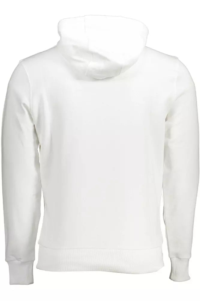 North Sails Chic White Hooded Cotton Sweatshirt