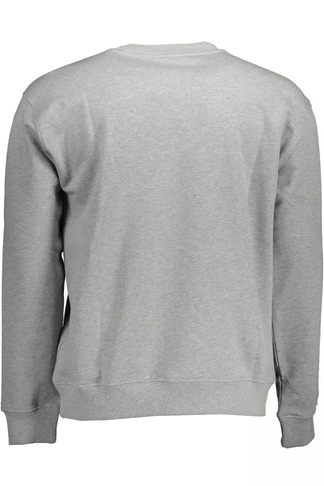 North Sails Elegant Gray Long-Sleeved Crewneck Sweater