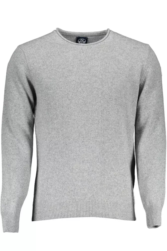 North Sails Elegant Gray Wool-Blend Sweater