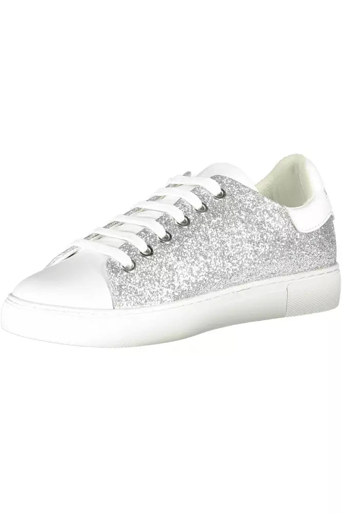 Emporio Armani Silver Polyester Women Sneaker