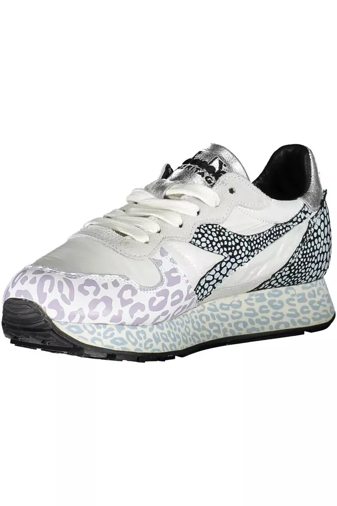 Diadora Chic White Contrast Sole Sneakers