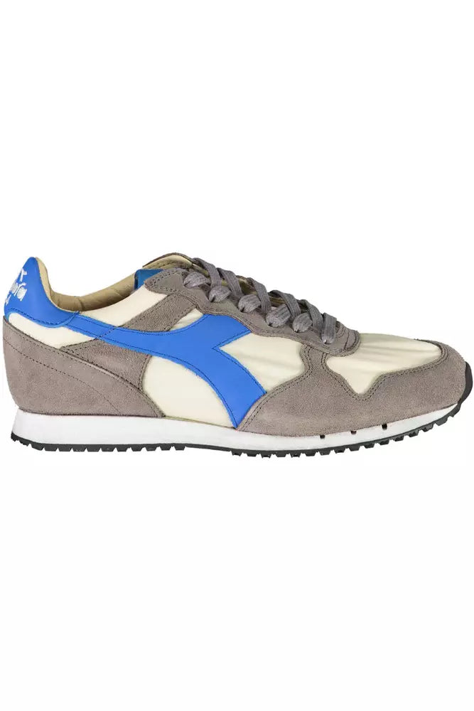 Diadora Chic Gray Leather Blend Sneakers