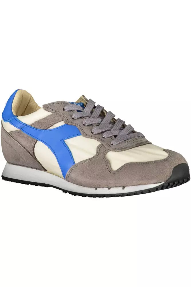 Diadora Chic Gray Leather Blend Sneakers