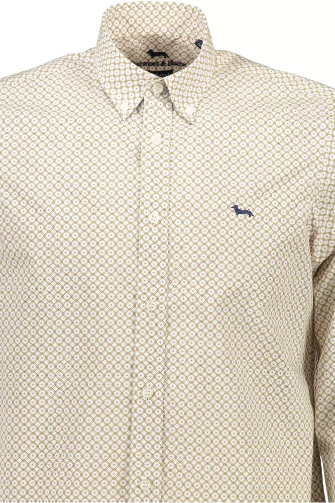 Harmont & Blaine Elegant White Cotton Long Sleeve Shirt