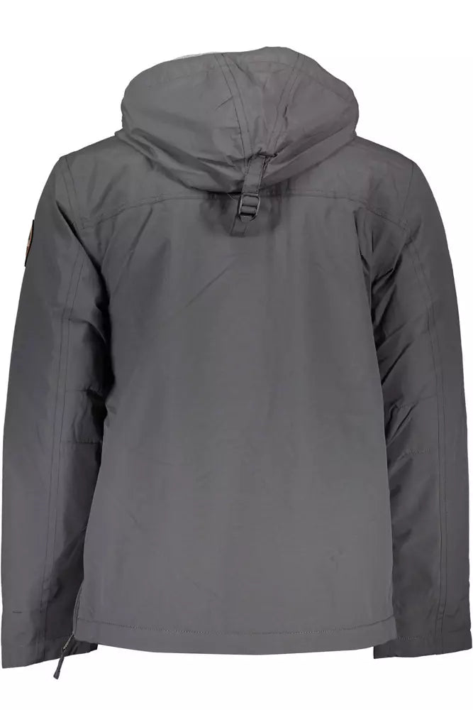 Napapijri Gray Polyamide Men Jacket