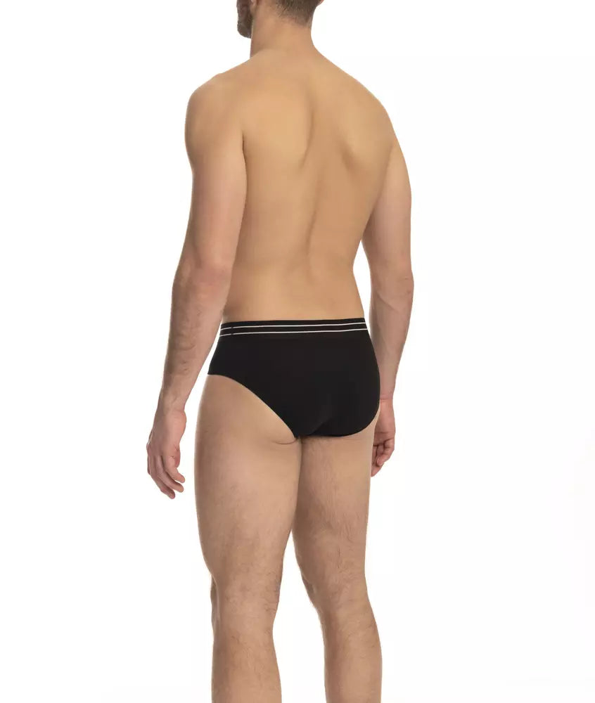 Cavalli Class Black Cotton Men Underwear