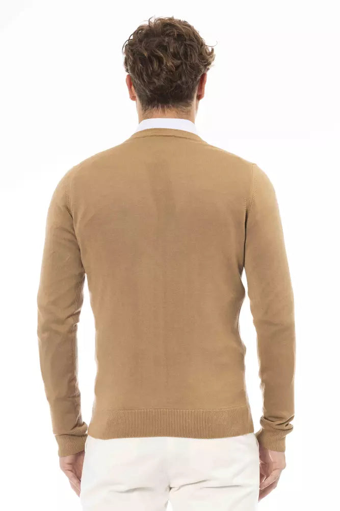 Baldinini Trend Beige Modal Men Sweater