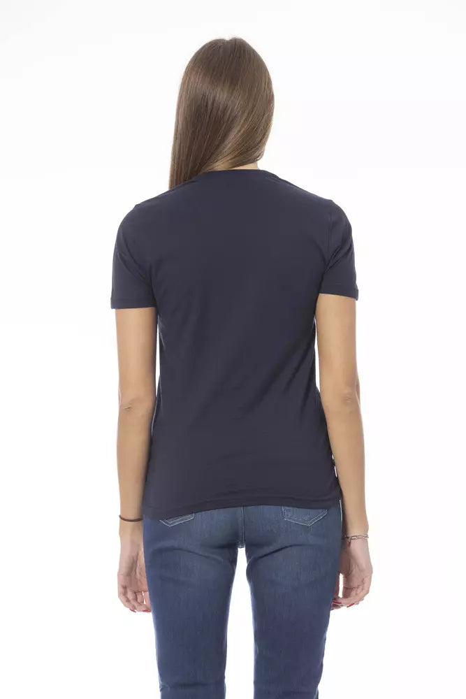 Baldinini Trend Blue Cotton Women T-Shirt