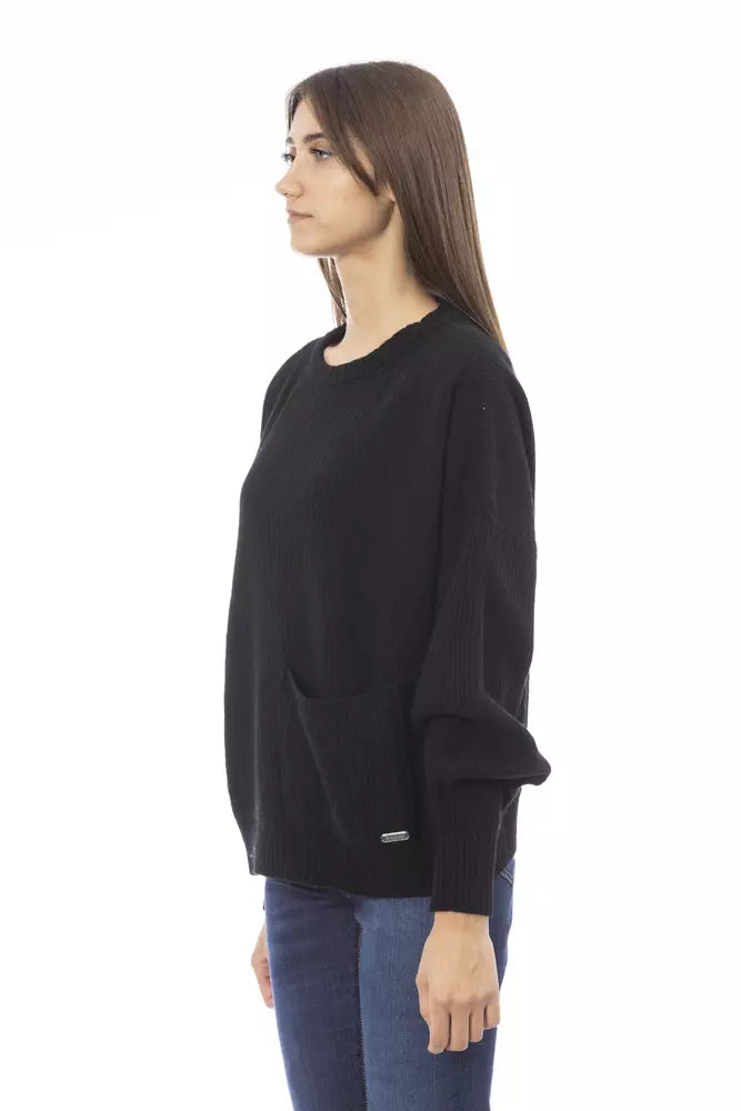 Baldinini Trend Black Cashmere Women Sweater