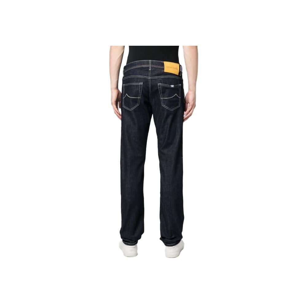 Jacob Cohen Exquisite Slim Fit Dark Blue Stretch Jeans