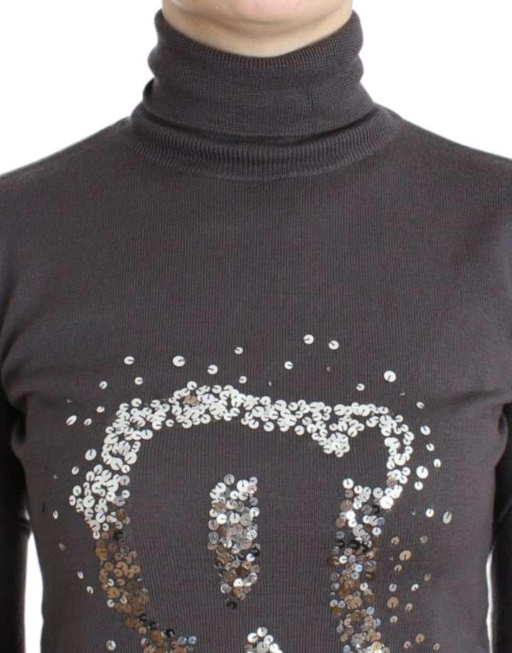 John Galliano Elegant Virgin Wool Turtleneck Sweater