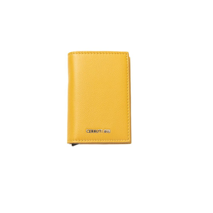 Cerruti 1881 Yellow Leather Men Wallet