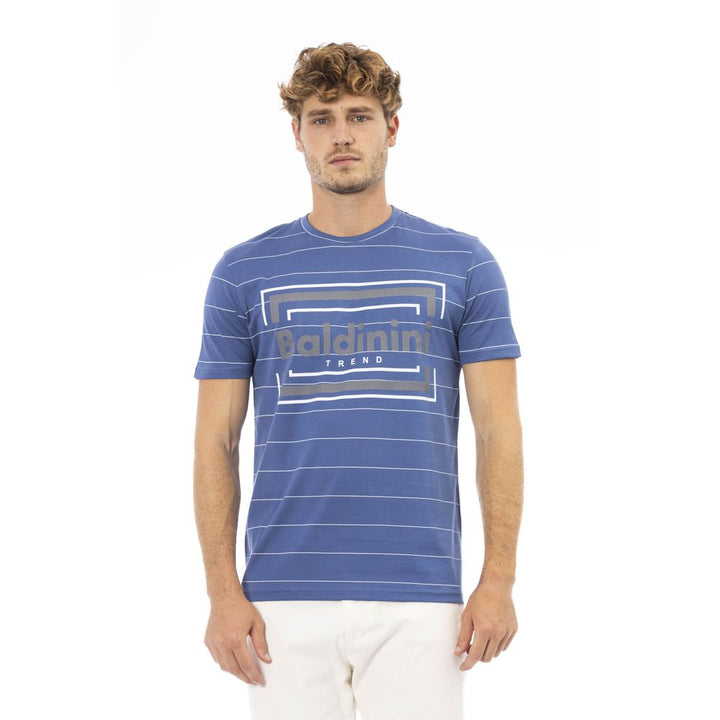 Baldinini Trend Blue Cotton Men T-Shirt