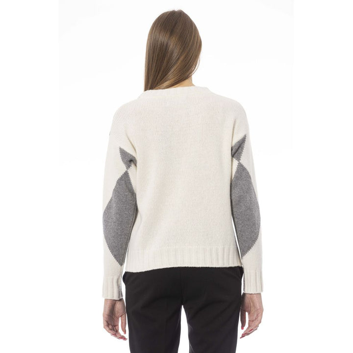 Baldinini Trend Gray Wool Women Sweater