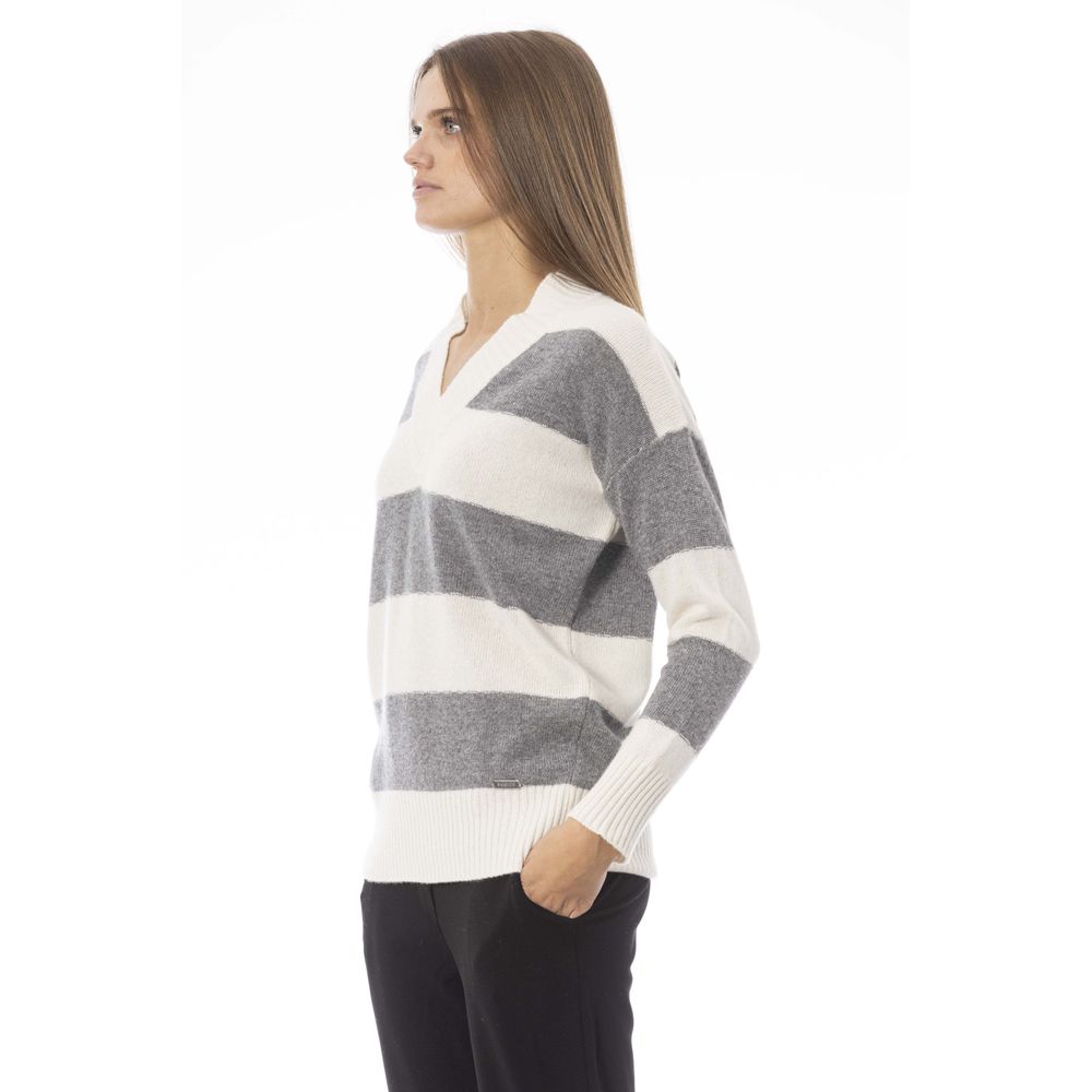 Baldinini Trend Gray Cashmere Women Sweater