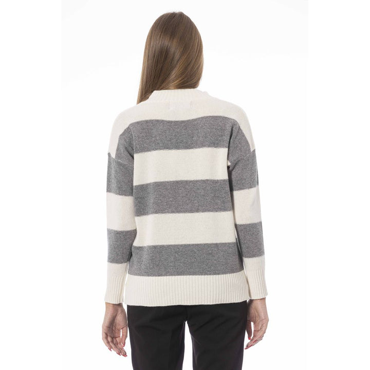 Baldinini Trend Gray Cashmere Women Sweater