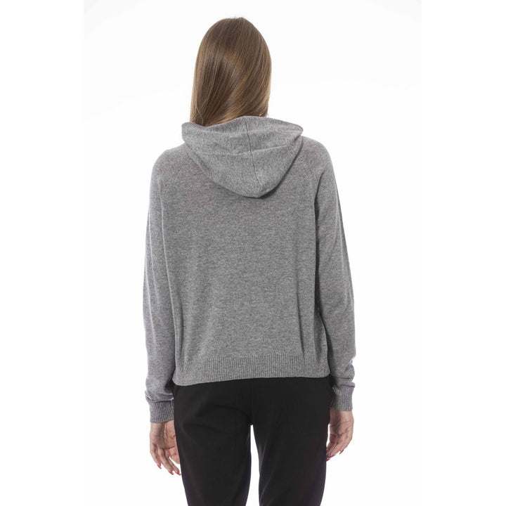 Baldinini Trend Gray Wool Women Sweater