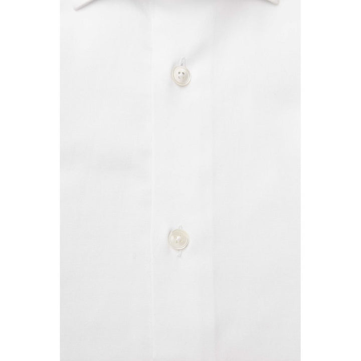 Bagutta White Cotton Men Shirt